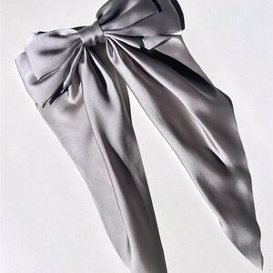 Oversized silk hair bows